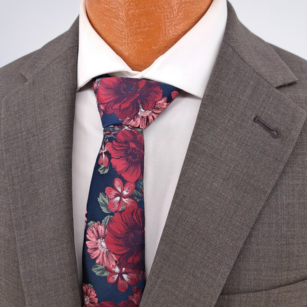 Joseph Abboud Mens 42L Slim Fit Gray Wool Stretch Blazer Sport Coat Camo Lining